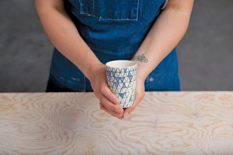 Rubber Stamping Ceramic Surfaces